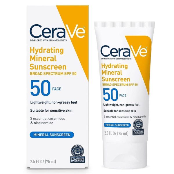Cerave Hydrating Mineral Sunscreen Spf